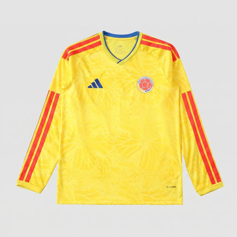 Camisa Colômbia I 2026 - Manga Longa - Varal do Torcedor P / Não / Sem Patch Otimizado