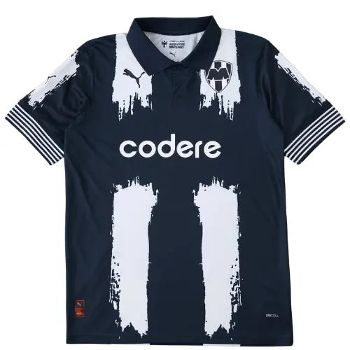 camisa monterrey 2025, mundial de clubes 2025, uniforme titular monterrey, camisa rayados azul e branca, futebol mexicano, liga mx, camisa torcedor monterrey, camisa masculina monterrey


