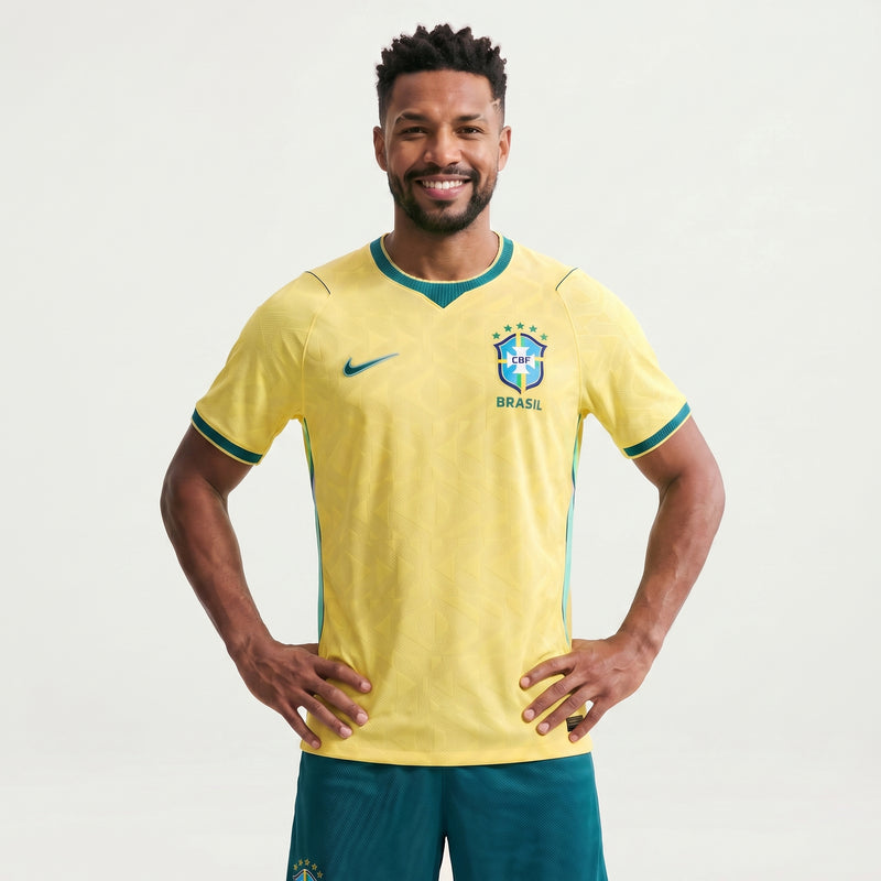 Camisa Seleção Brasileira I 2026 - Versão Jogador - Varal do Torcedor P / Não / Sem Patch Otimizado