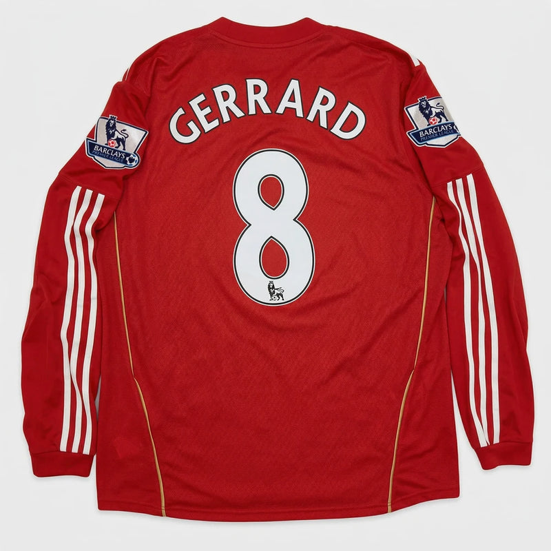 Camisa Retrô Liverpool I 2010/11 - Manga Longa - Varal do Torcedor P / Gerrard 8 / Premier League Otimizado