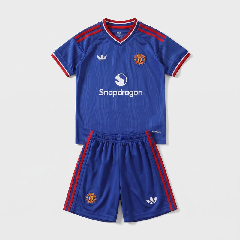 Kit Infantil Manchester United II 26/27 - Varal do Torcedor 16 (3 á 4 anos) / Não Otimizado