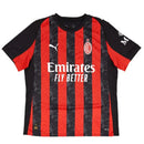 camisa milan 2025, manto rubro-negro milan, uniforme milan torcedor, escudo bordado ac milan, camisa serie a 25/26

