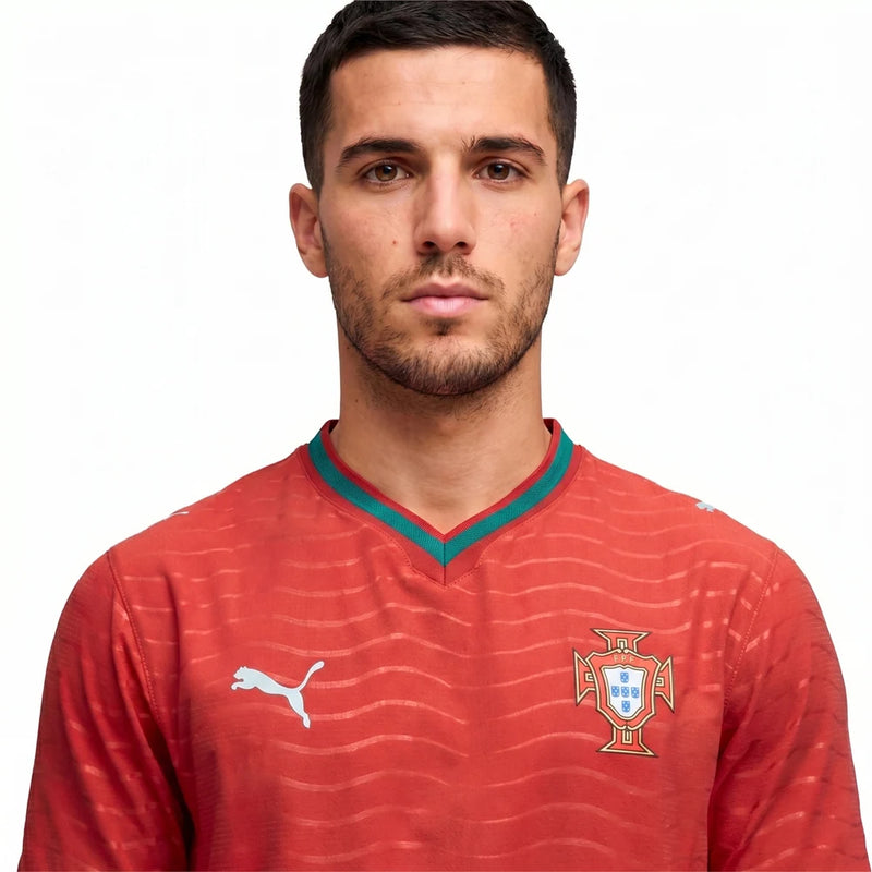 Camisa Portugal I 2026 - Versão Jogador - Varal do Torcedor P / Não / Sem Patch Otimizado