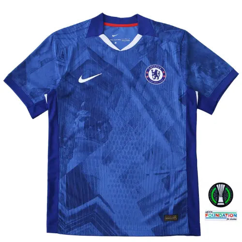 camisa chelsea 2025 azul, escudo bordado chelsea, uniforme premier league 25/26, camisa chelsea londres, modelo torcedor chelsea

