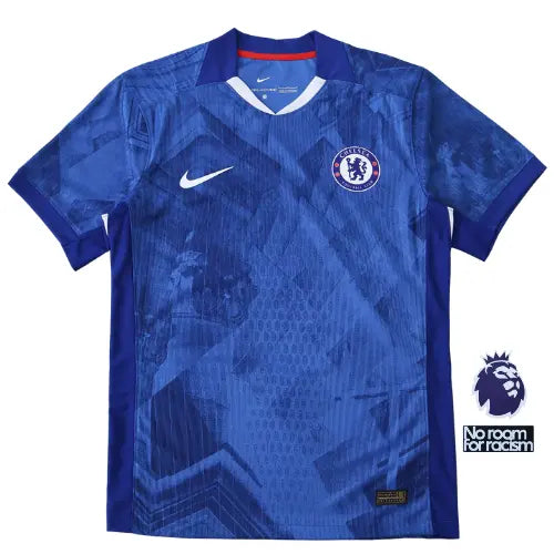 camisa chelsea 2025 azul, escudo bordado chelsea, uniforme premier league 25/26, camisa chelsea londres, modelo torcedor chelsea


