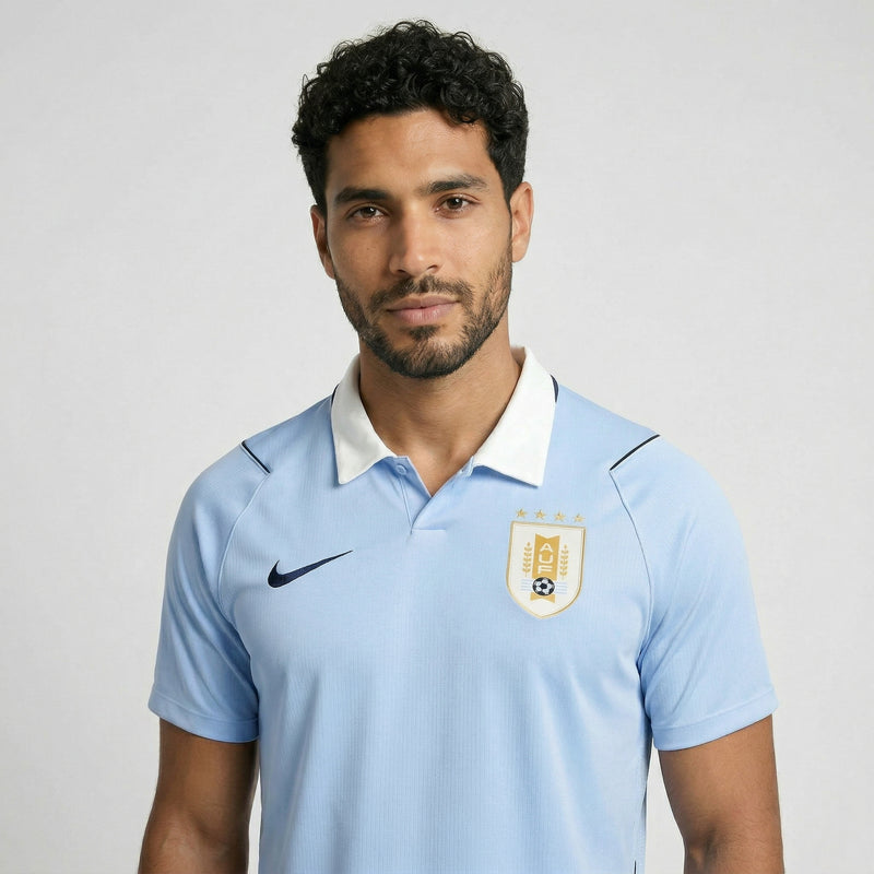 Camisa Uruguai I 2026 - Varal do Torcedor P / Não / Sem Patch Otimizado