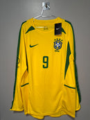 Camisa Retrô Seleção Brasileira I 2002 - Manga Longa - Oferta