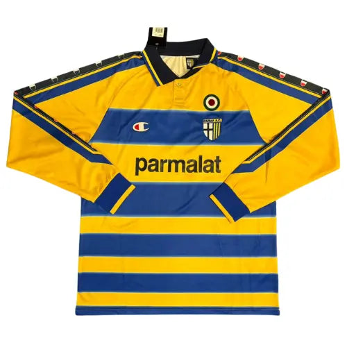 Camisa Manga Longa Retrô Parma I 1999/00 - Cannavaro 17 Camisa Manga Longa Retrô Parma I 1999/00 - Cannavaro 17