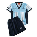 camisa maradona infantil, kit retrô argentina 2001, camisa 10 argentina kids, escudo afa bordado, uniforme celeste e branco, futebol argentino retrô

