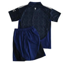 camisa manchester united infantil 2024, uniforme reserva united kids, escudo bordado man united, kit alternativo infantil united, camisa torcedor inglesa