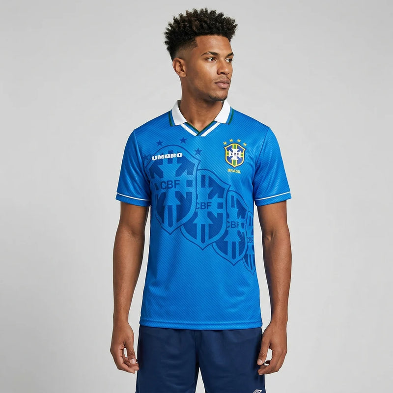 Camisa Retrô Seleção Brasileira II 1995/96 - Varal do Torcedor P / Não Otimizado