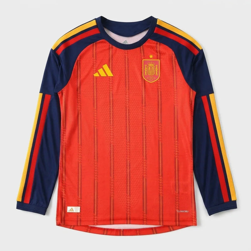 Camisa Jogador Espanha I 2026 - Manga Longa - Varal do Torcedor P / Não / Sem Patch Otimizado