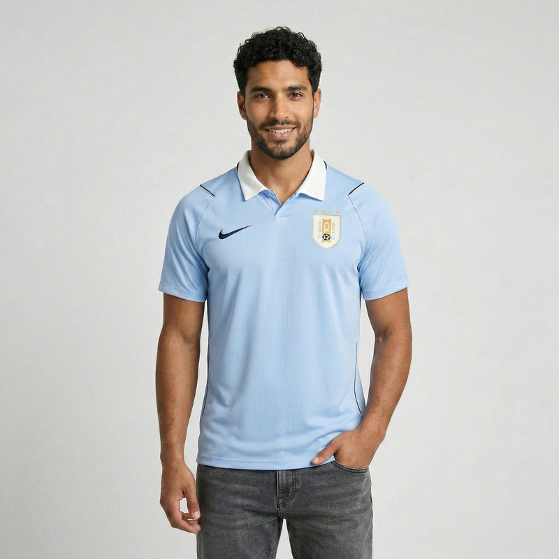 Camisa Uruguai I 2026 - Varal do Torcedor P / Não / Sem Patch Otimizado
