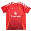 camisa manchester united 2024, camisa torcedor united, uniforme principal manchester, escudo red devils, camisa vermelha united, futebol inglês

