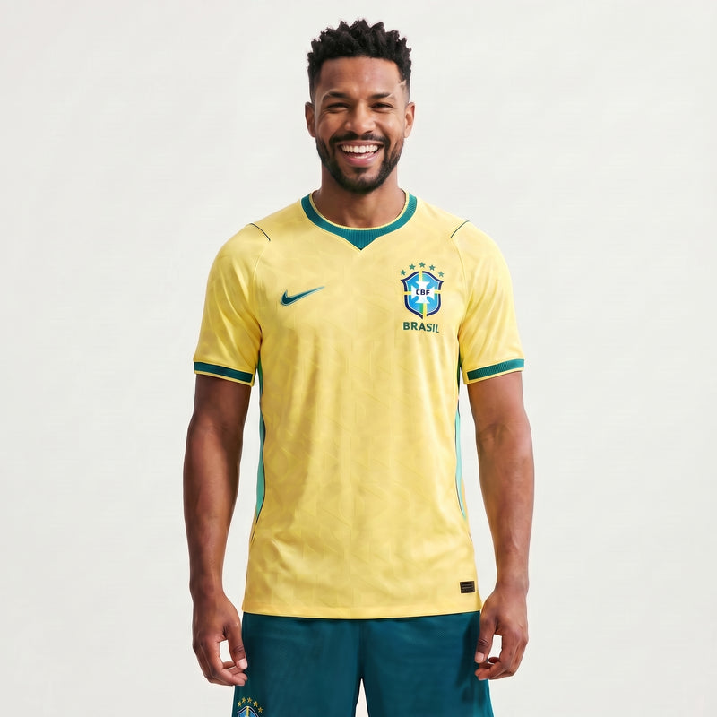 Camisa Seleção Brasileira I 2026 - Versão Jogador - Varal do Torcedor P / Não / Sem Patch Otimizado