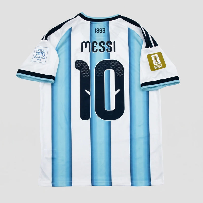 Camisa Argentina I 2026 - Match Day Espanha x Argentina - Varal do Torcedor P / Torcedor / Messi 10 Otimizado