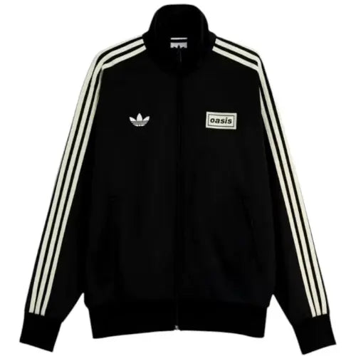 Jaqueta Oasis Tour 3-Stripes Black - Varal do Torcedor P Otimizado