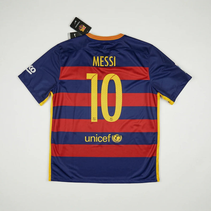 Camisa Barcelona I 2015/16 - Varal do Torcedor P / Messi 10 / Sem Patch Otimizado