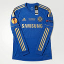 Camisa Retrô Chelsea I 2013/14 - Manga Longa - Varal do Torcedor P / Hazard 17 + Match Day Europa League Final Amsterdam / Europa League Otimizado