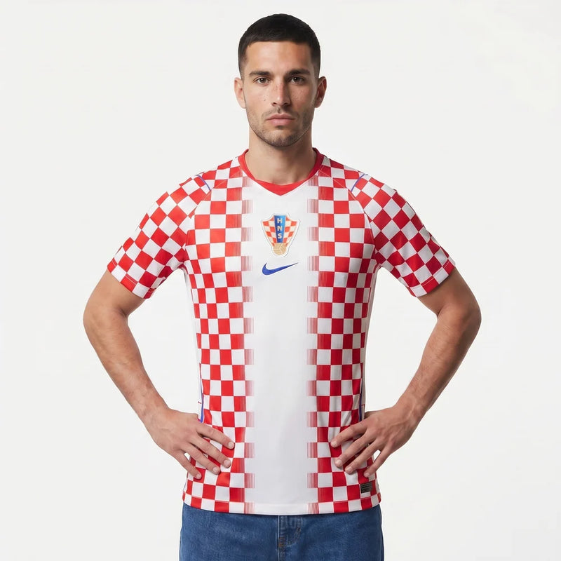 Camisa Croácia I 2026 - Varal do Torcedor P / Não / Sem Patch Otimizado
