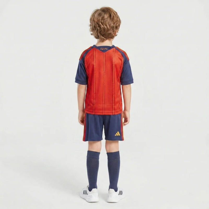 Kit Infantil C/Meião I Espanha 2026 - Varal do Torcedor 16 (3 á 4 anos) / Não Otimizado