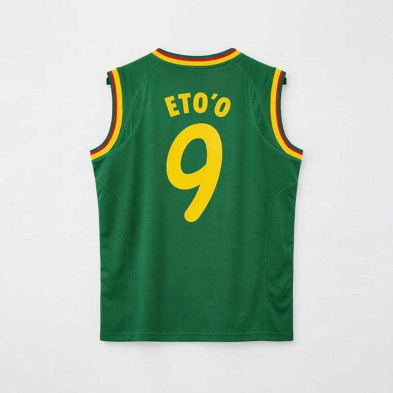 Camisa Retrô Camarões I 2002 - Varal do Torcedor P / Sim Otimizado