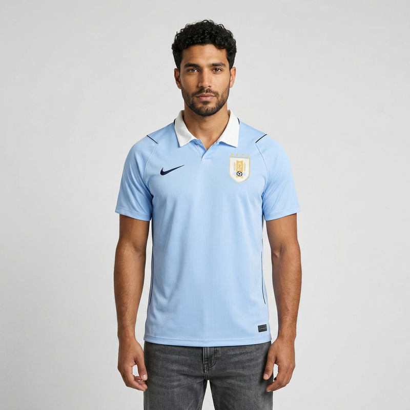 Camisa Uruguai I 2026 - Varal do Torcedor P / Não / Sem Patch Otimizado