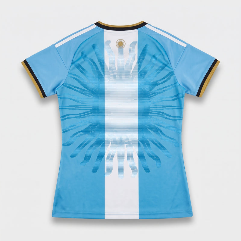 Camisa Especial Messi 10 Argentina Feminina - costas