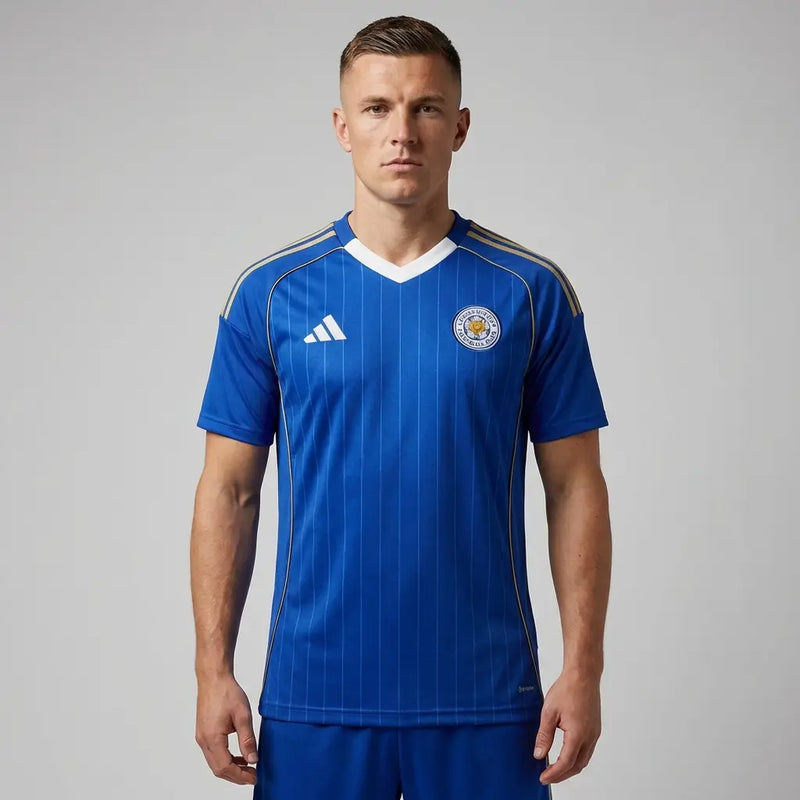 Camisa Leicester I 2025/26 - Varal do Torcedor P / Não / Sem Patch Otimizado