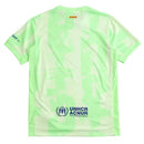 camisa barcelona III 2024, terceiro uniforme barça, camisa alternativa barcelona, escudo bordado barcelona, manto torcedor barcelona, futebol espanhol