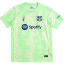 camisa barcelona III 2024, terceiro uniforme barça, camisa alternativa barcelona, escudo bordado barcelona, manto torcedor barcelona, futebol espanhol