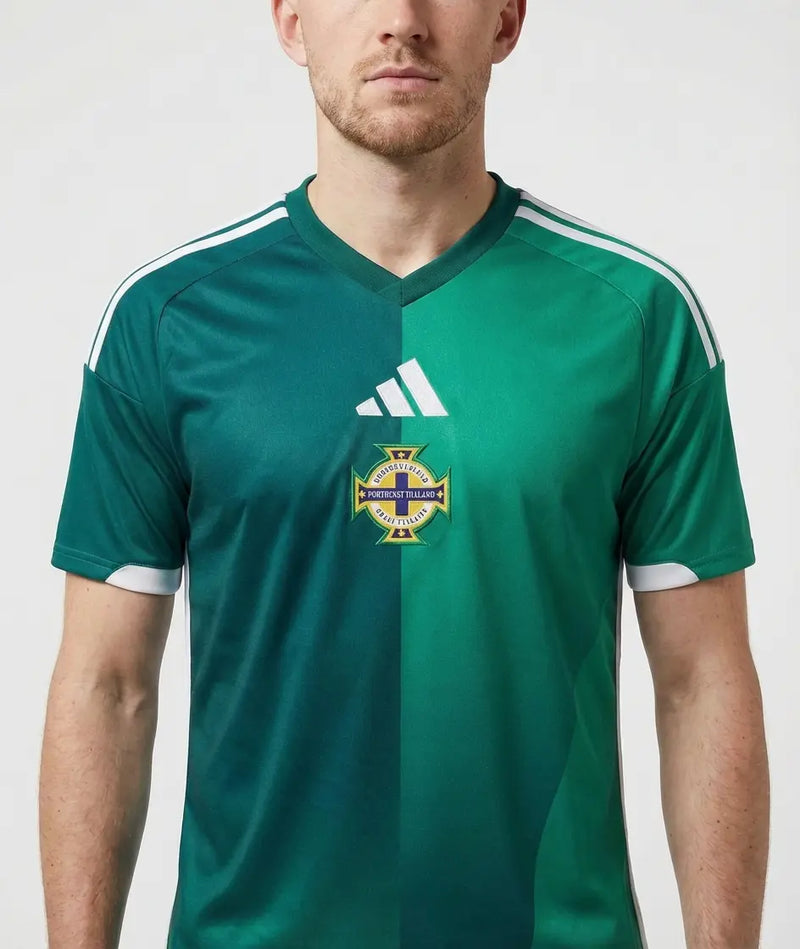 Camisa Irlanda do Norte I 2026 - Varal do Torcedor P / Não / Sem Patch Otimizado