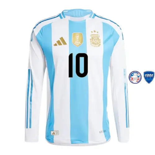 Camisa Jogador Argentina I 2024/2025 - Manga Longa