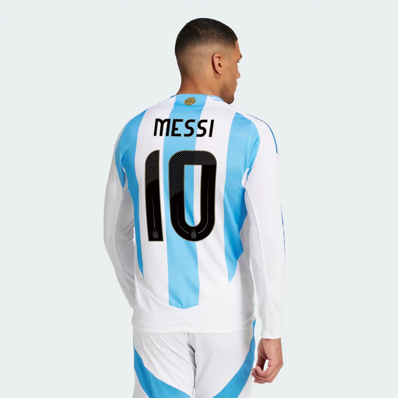 Camisa Jogador Argentina I 2024/2025 - Manga Longa