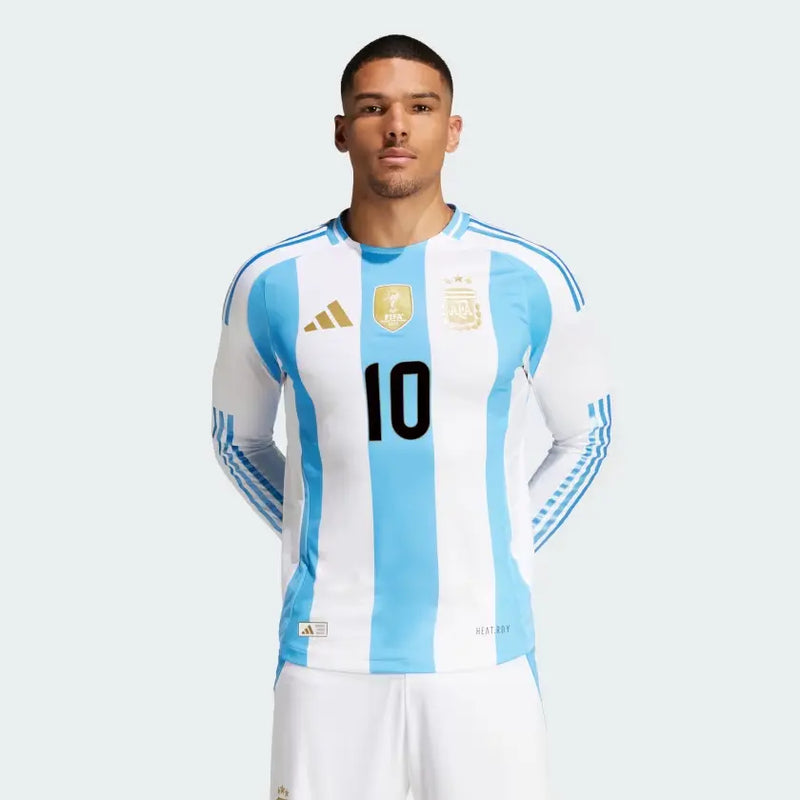Camisa Jogador Argentina I 2024/2025 - Manga Longa