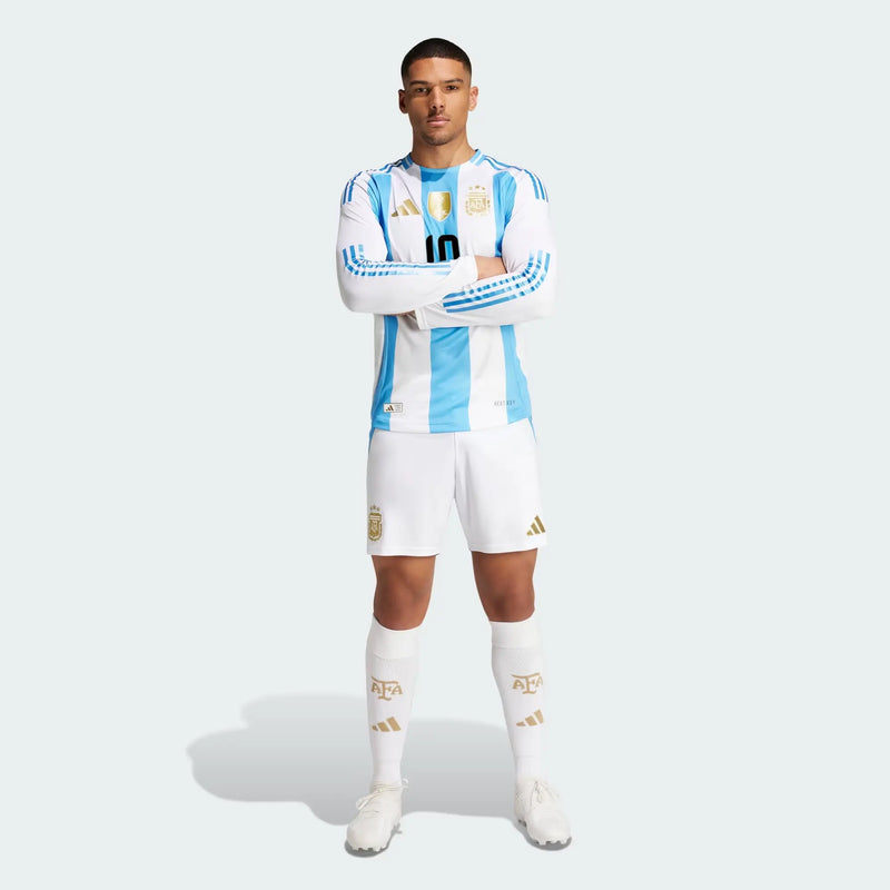 Camisa Jogador Argentina I 2024/2025 - Manga Longa