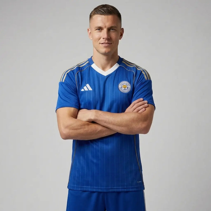 Camisa Leicester I 2025/26 - Varal do Torcedor P / Não / Sem Patch Otimizado