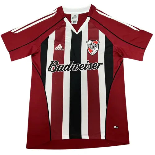 camisa retrô river plate 2005, uniforme reserva 2006, camisa histórica river, manto alternativo, futebol argentino, torcedor e colecionador


