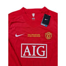 Camisa Retrô Manchester United I 2008 - Manga Longa (Versão Final UCL 2008)