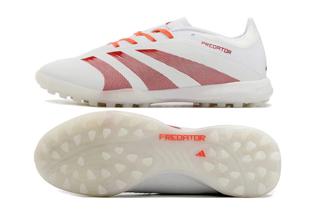 Chuteira Adidas Predator PredStrike Elite Society - Branco/Vermelho