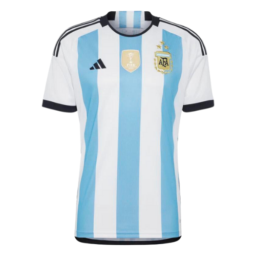 Camisa Argentina I Campeã 3 Estrelas + Patch Campeã do Mundo