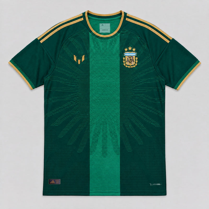 Camisa Verde Especial Messi 10 Argentina - Versão Jogador - frente