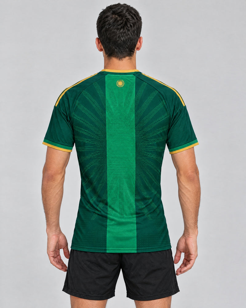 Camisa Verde Especial Messi 10 Argentina - Versão Jogador - modelo costas