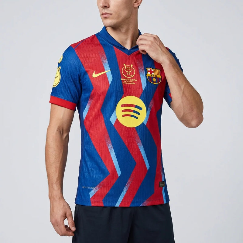 Camisa Barcelona IV 2025/26 - Versão Jogador - Varal do Torcedor P / Não / Supercopa - Versão final Otimizado