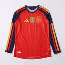 Camisa Jogador Espanha Manga Longa I 26/27 - 2 Estrelas + Patch Campeão do Mundo