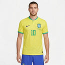 Camisa Seleção Brasileira I 2022 - Varal do Torcedor P / Neymar Jr 10 / Sem Patch Otimizado