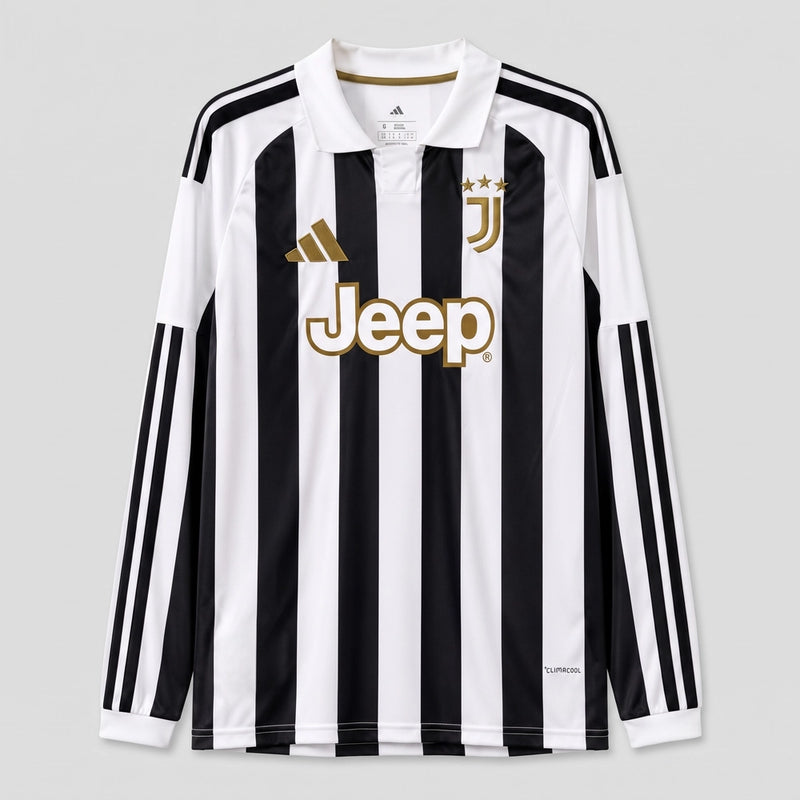 Camisa Juventus I 26/27 - Manga Longa - Varal do Torcedor P / Não / Sem Patch Otimizado