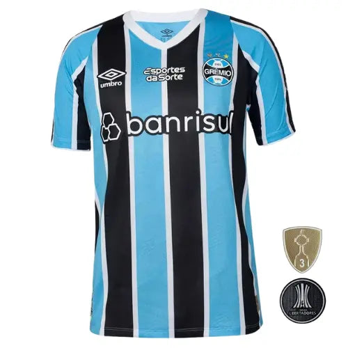 Camisa Grêmio I 2024/2025 - Todos os Patrocínios