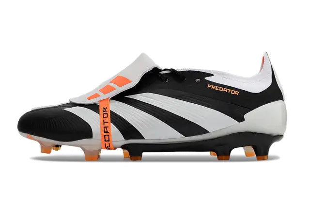 Chuteira Adidas Predstrike Elite Campo - Preto/Branco/Laranja