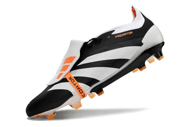 Chuteira Adidas Predstrike Elite Campo - Preto/Branco/Laranja